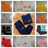 High Quality Cotton Print Pullover Long Sleeve Sweatshirt Set