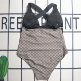 Summer Beach Padded Printed Sling One Piece Swimsuits