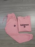 High Quality Cotton Print O Neck Long Sleeve Sweatsuits Set