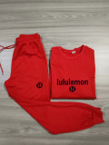 High Quality Cotton Print O Neck Long Sleeve Sweatsuits Set
