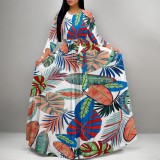 1 Piece Custom Casual Print Long Sleeve Maxi Dresses