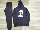 High Quality Cotton Print Hooded Long Sleeve Sweatsuits Set
