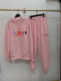 High Quality Cotton Print Hooded Long Sleeve Sweatsuits Set