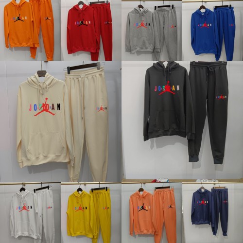High Quality Cotton Print Hooded Long Sleeve Sweatsuits Set
