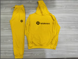 High Quality Cotton Print Hooded Long Sleeve Sweatsuits Set