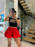 Double Bubble Fluffy Elastic Shorts