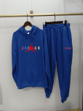 High Quality Cotton Print Hooded Long Sleeve Sweatsuits Set