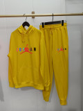 High Quality Cotton Print Hooded Long Sleeve Sweatsuits Set