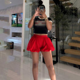 Double Bubble Fluffy Elastic Shorts