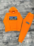 High Quality Cotton Print Hooded Long Sleeve Sweatshirt Set