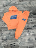 High Quality Cotton Print Hooded Long Sleeve Sweatsuits Set