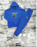 High Quality Cotton Print Hooded Long Sleeve Sweatsuits Set