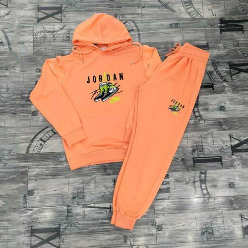 High Quality Cotton Print Hooded Long Sleeve Sweatsuits Set