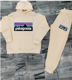 High Quality Cotton Print Hooded Long Sleeve Sweatshirt Set