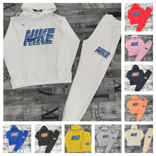 High Quality Cotton Print Hooded Long Sleeve Sweatsuits Set