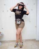 Summer Embroidery + Printed Cool silk Short Sleeve Shorts Set