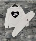 High Quality Cotton Print Hooded Long Sleeve Sweatshirt Set