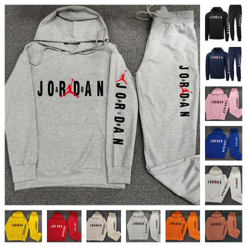 High Quality Cotton Print Hooded Long Sleeve Sweatshirt Set