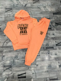 High Quality Cotton Print Hooded Long Sleeve Sweatshirt Set