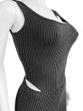 Casual Scoop Neck One Piece Sleeveless Tank Top Rompers Bodycon Pants