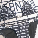 Summer Beach Padded Printed Halter 2 Piece Bikini Swimwear