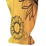 1 Piece Custom Casual Print Straps V Neck Maxi Dresses