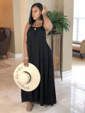 Women's Halter Backless Loose Bohemian Long Dress