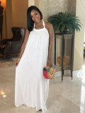 Women's Halter Backless Loose Bohemian Long Dress