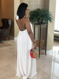 Women's Halter Backless Loose Bohemian Long Dress
