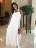 Women's Halter Backless Loose Bohemian Long Dress