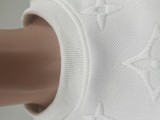 Casual Embossed Embroidery Thread Two-piece Set with Pocket