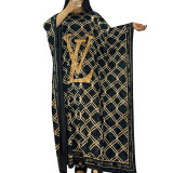 Korean Velvet Seamless Side Oversized Long Dresses