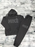High Quality Cotton Print Hooded Long Sleeve Sweatshirt Set