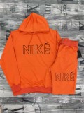 High Quality Cotton Print Hooded Long Sleeve Sweatshirt Set
