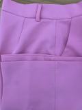 Zipper Side Straight Leg Pants