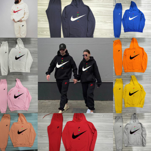 High Quality Cotton Print Hoodie Long Sleeve Sweatshirt Set