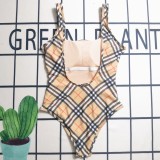 Summer Beach Padded Sling One Piece Swimwear