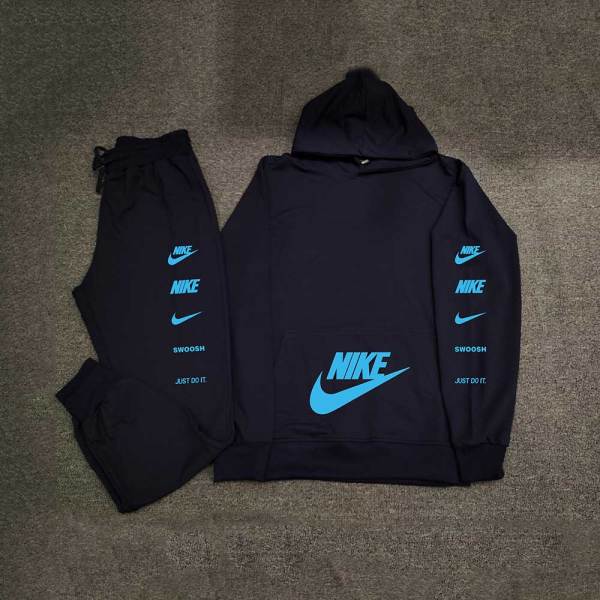 High Quality Cotton Print Hoodie Long Sleeve Sweatshirt Set