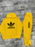 High Quality Cotton Print Hoodie Long Sleeve Sweatshirt Set