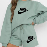 High Quality Cotton Print Long Sleeve Sweatshirt Set