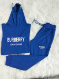 High Quality Cotton Print Hoodie Long Sleeve Sweatshirt Set
