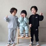 Children's Casual Printed Long Two Piece Set