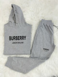 High Quality Cotton Print Hoodie Long Sleeve Sweatshirt Set