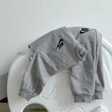 Children's Casual Printed Long Two Piece Set