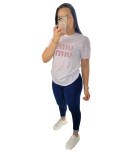 2024 Summer Cotton Pattern Fashion Short Sleeves T-shirt