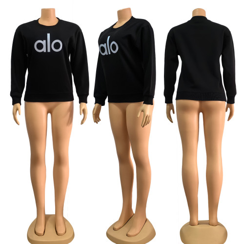 Autumn Cotton Round Neck Sweatshirt