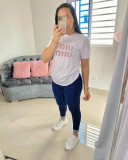 2024 Summer Cotton Pattern Fashion Short Sleeves T-shirt