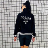 Casual Sports Ribbed Zipper Embroidered Jacket with Pocket