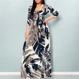 1 Piece Custom Casual Digital Printing Maxi Dresses