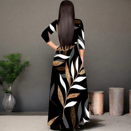 1 Piece Custom Casual Digital Printing Maxi Dresses